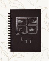 Longing - Black Mini Notebook